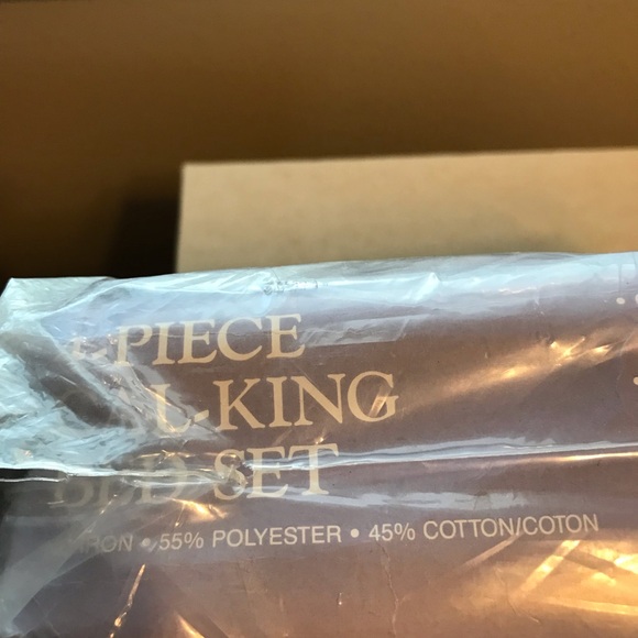 Signature Cal King 4 Piece Sheet Set Floral Deep Pocket Cotton Blend Sealed NEW - Picture 5 of 5